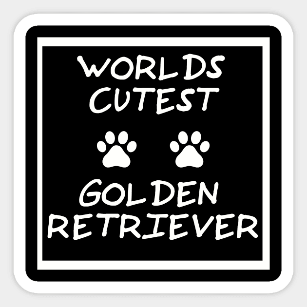 The perfect gift for people who love Golden Retrievers Sticker by GOTOCREATE